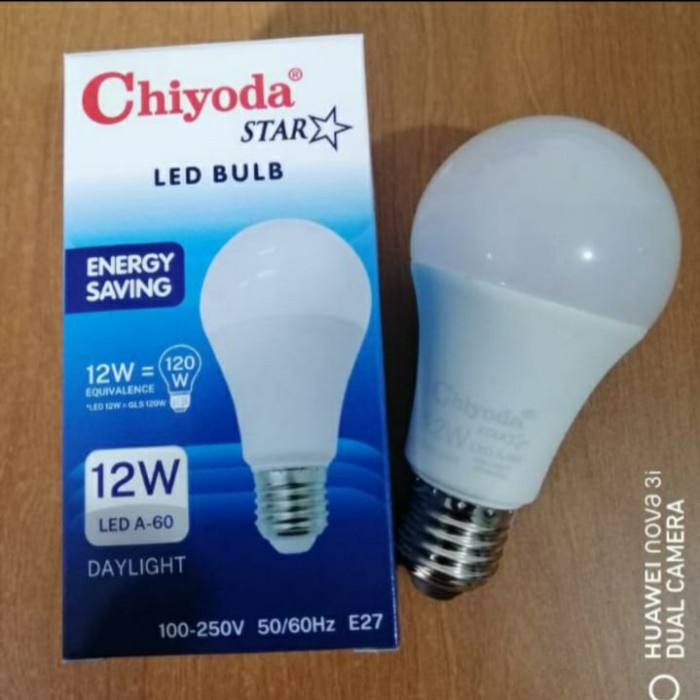 Lampu Bohlam LED Bulb Chiyoda 12w Putih A60-E27 (daylight)
