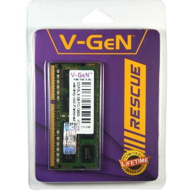 SODIMM DDR3 8GB VGEN RESCUE PC-12800 / 1600Mhz - RAM Notebook 8GB