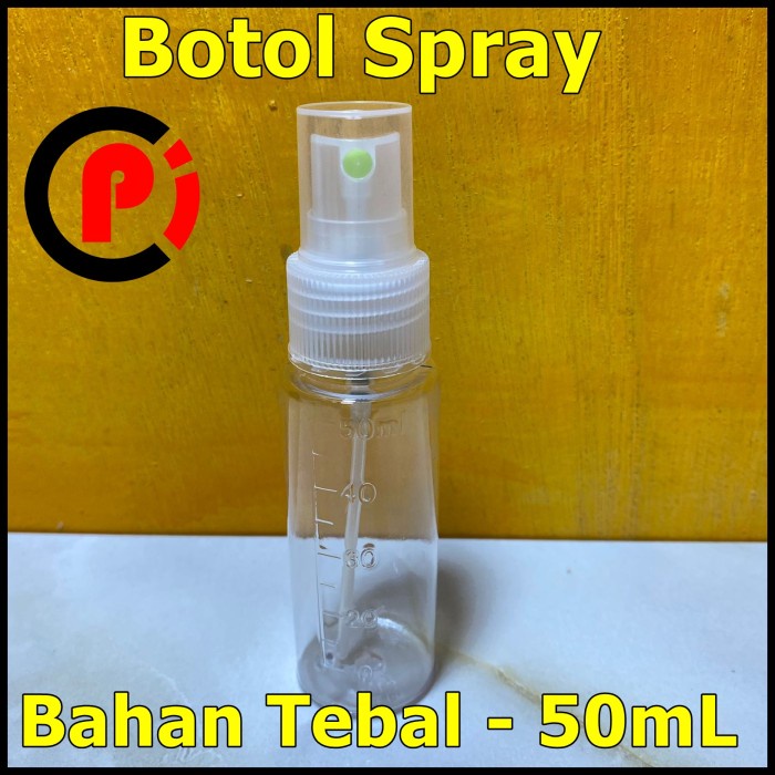 Botol Kosong Model Spray Pompa Bahan Tebal Kapasitas 50mL