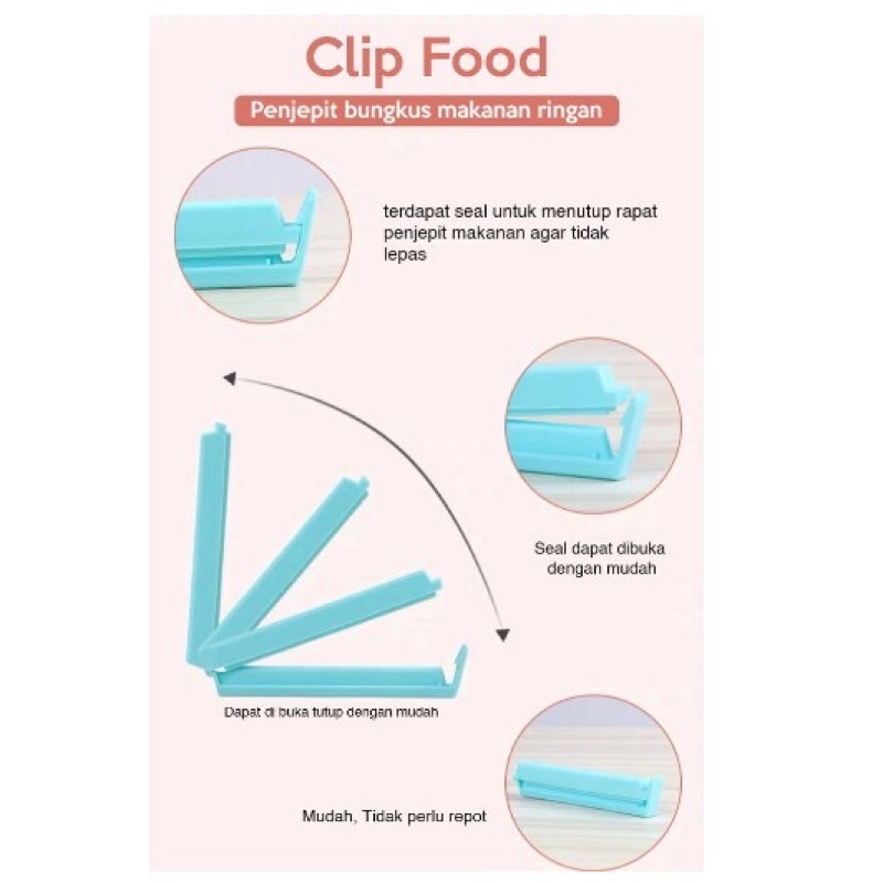 PENJEPIT PLASTIK MAKANAN / CLIP FOOD