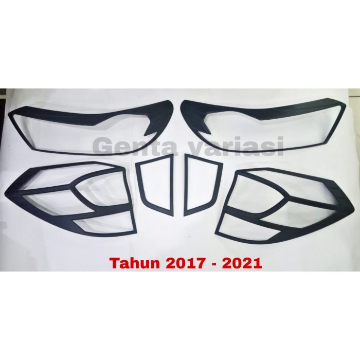 Paket Garnish Lampu Depan Belakang Mobilio 2017 - 2021 Hitam