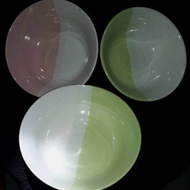  Mangkok Keramik two tone  Shopee Indonesia