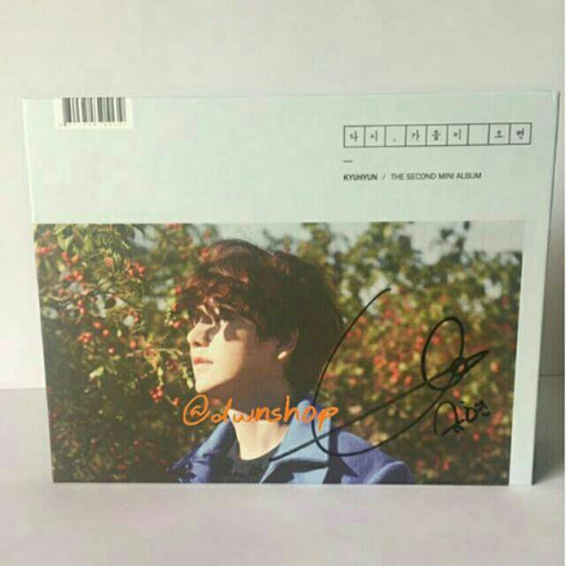 Kyuhyun Fall, Once Again signed Promo album + PC