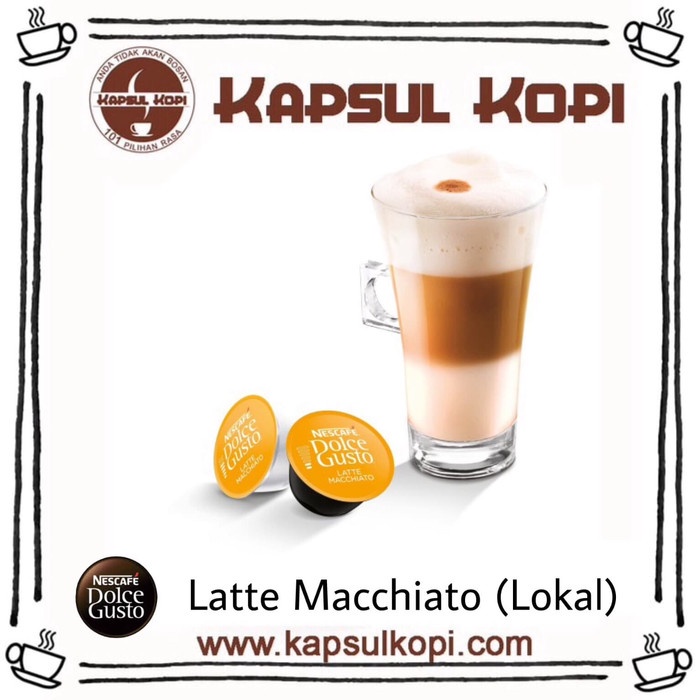 

201ggffg Latte Macchiato Kapsul Kopi Nescafe Dolce Gusto Ndg Capsule Coffee Ds20X11