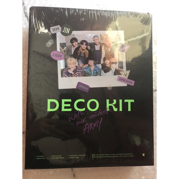 DECO KIT BTS READY STOCK FULLSET SEALED OFFICIAL WEVERSE