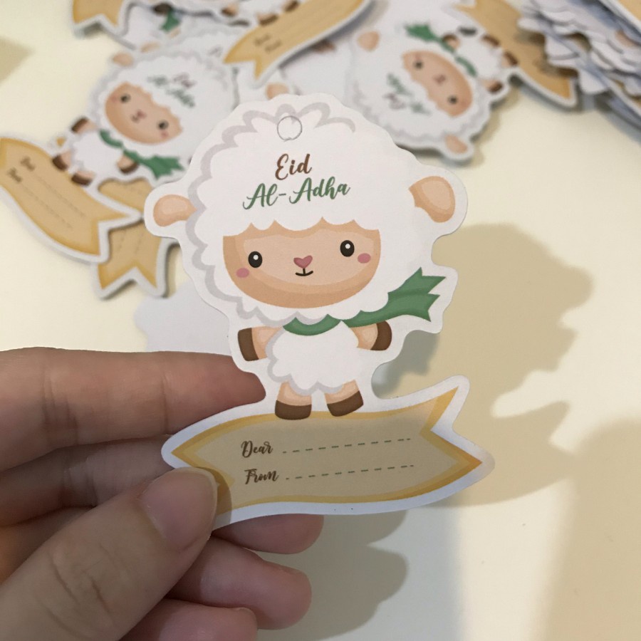 

Hang Tag / Kartu Ucapan / Stiker / Sticker Idul Adha Eid Mubarak