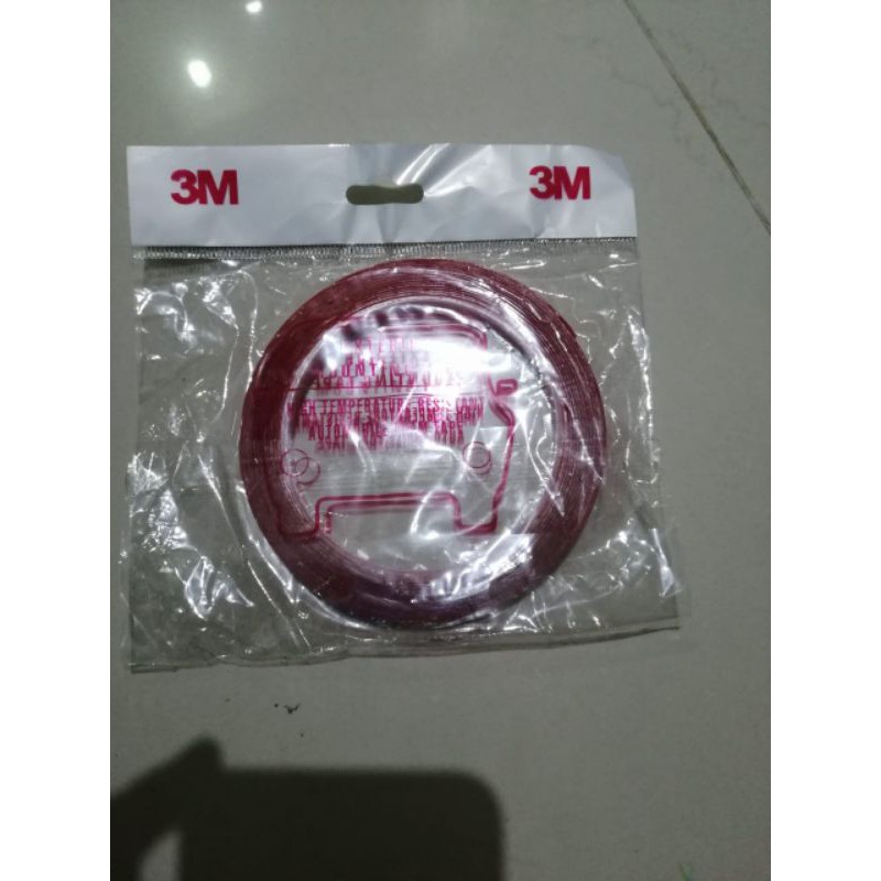 

Isolasi dobel tape 3m merah silicon kecil