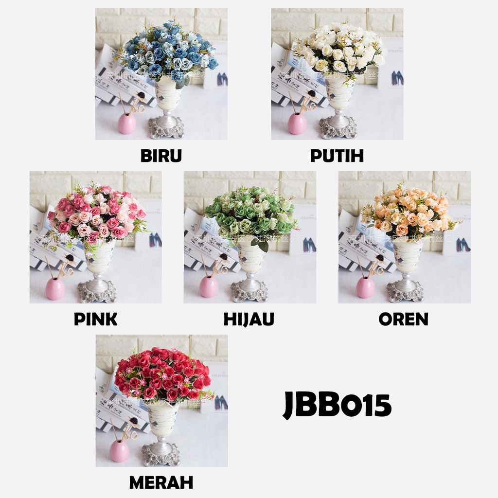 Bouquet bunga JBB015 Artifisial Dekorasi Rumah Happyonshop