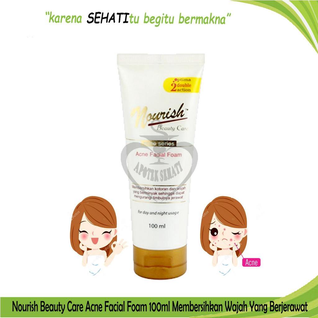 Nourish Beauty Care Acne Facial Foam 100ml Pembersih Jerawat