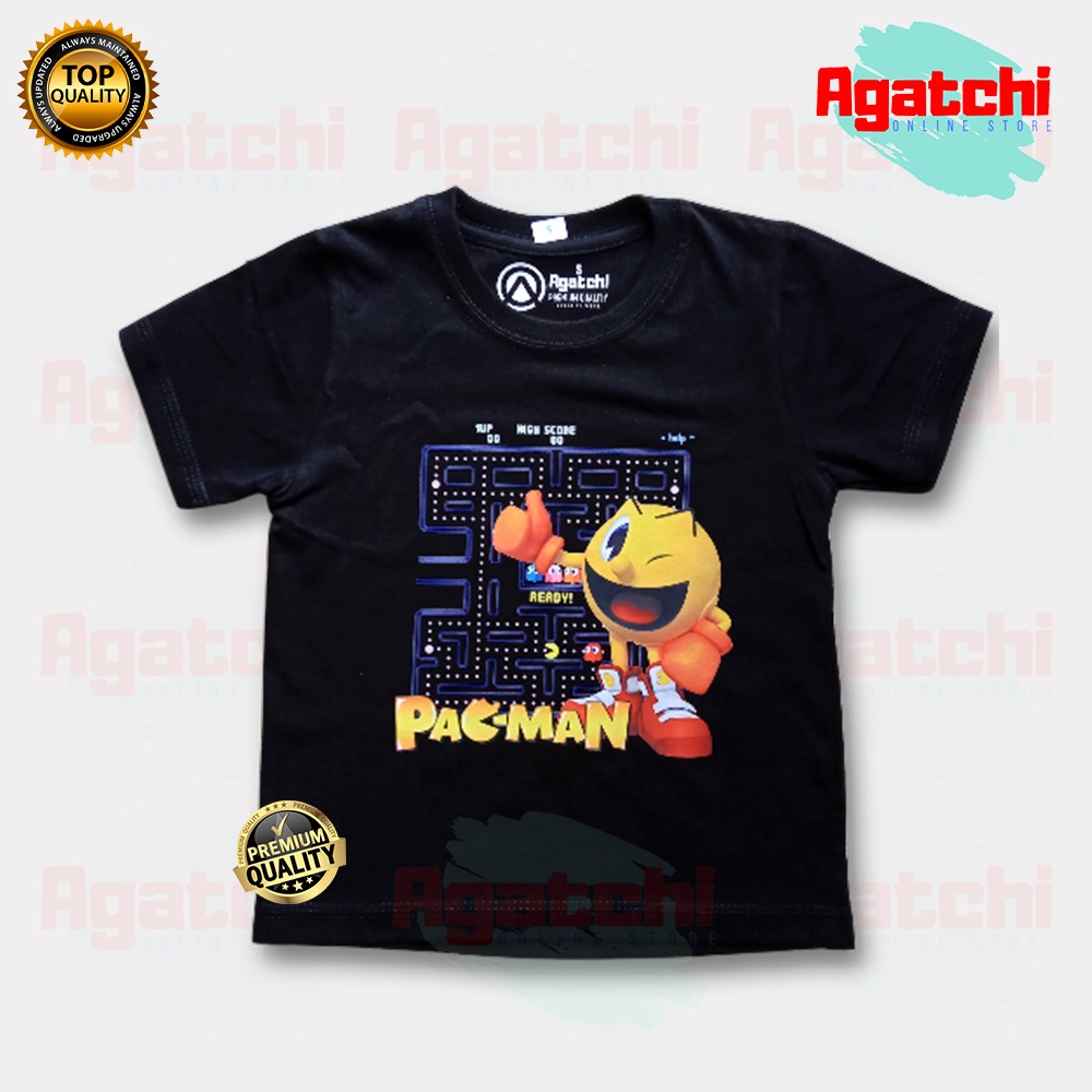 Kaos Atasan Anak Laki Laki Kids T Shirt Pacman