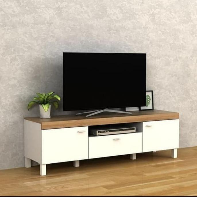Lemari Tv Meja Tv Warna Putih Glossy - Putih Glossy Yeshaulshop