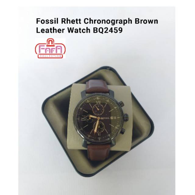 Fossil Rhett Chronograph Brown Leather Watch BQ2459
