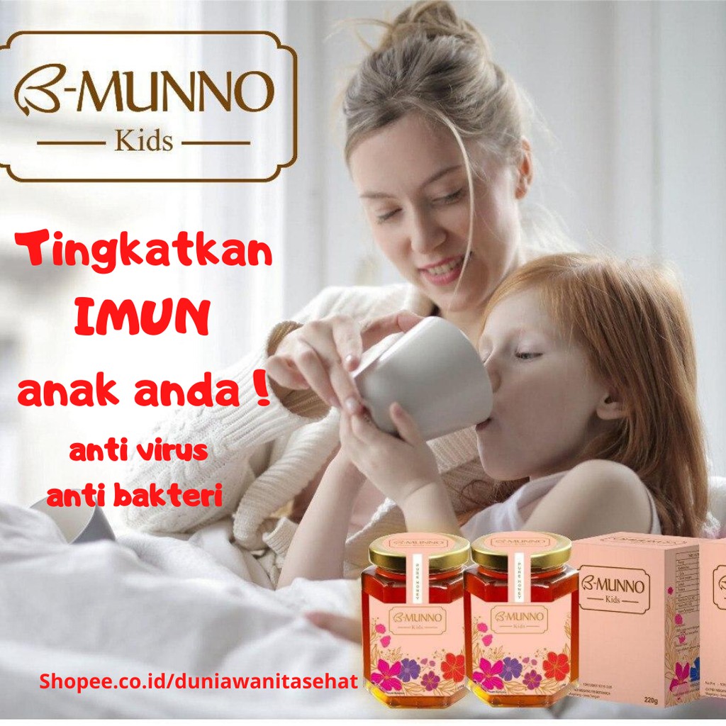 

TINGKATKAN IMUN ANAK ANDA dengan Madu Bmunno Kids
