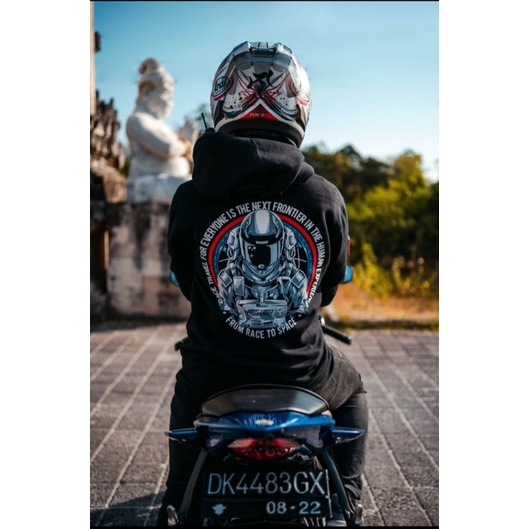 HOODIE | PROSTREET | RIDE FROM SPACE V.2 | BLACK | NEW | ORIGINAL | HITAM-s