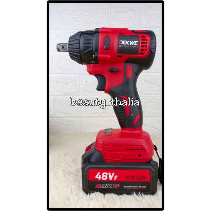 Terlarisss!!! Cordless Impact Wrench DEKWE 48V-single