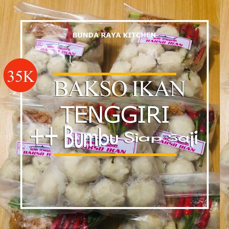 

Premium Bakso IKAN Tenggiri Karya / ASLI Malimping/ @300gr /Ceu Bai **