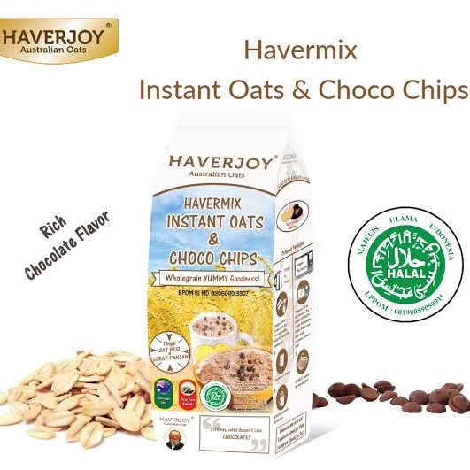 

Haverjoy Havermix Instant Oats & Choco Chips 500 Gr / Oatmeal Oat Meal