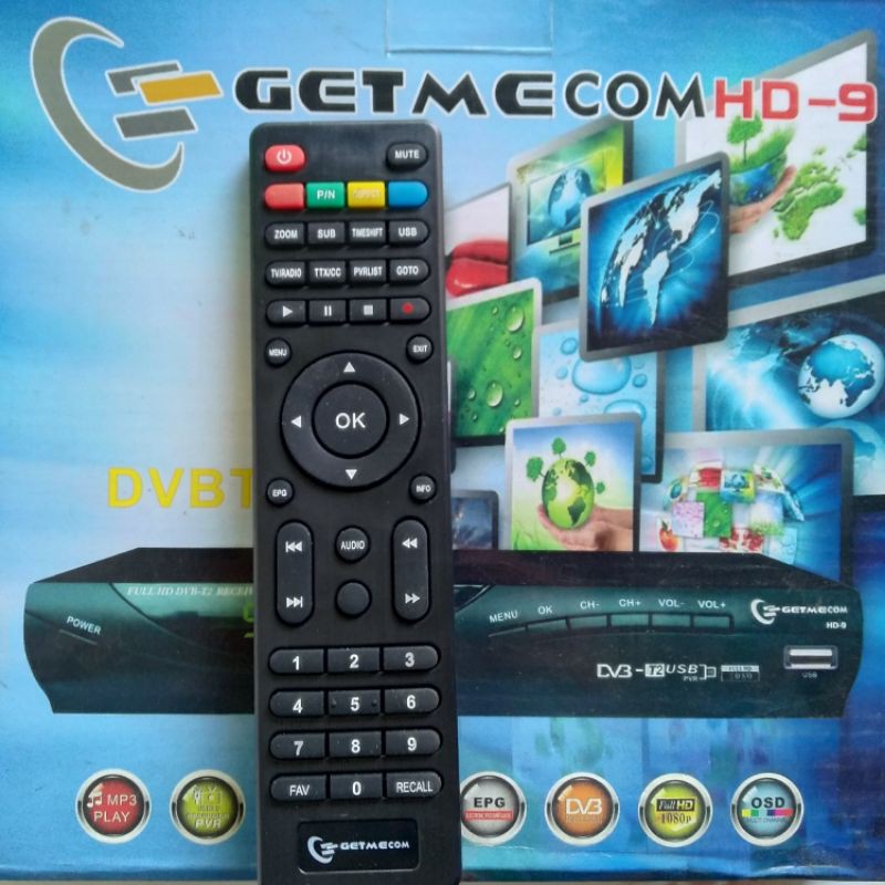 Remot set top box DVB T2 Getmecom