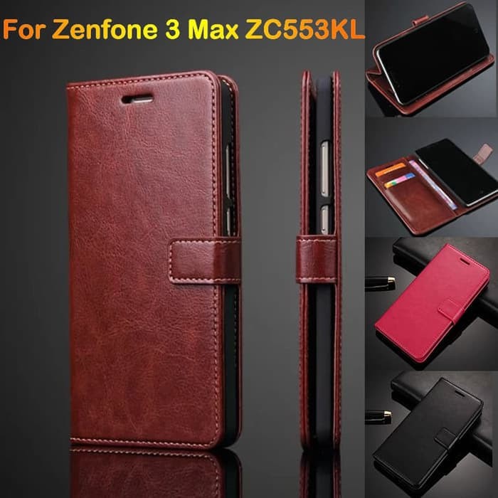 Casing Zenfone 3 ZE552KL 5.5 Zenfone 3 Zoom ZE553KL Zenfone 4 selfie ZD553KL FLIP COVER WALLET Case