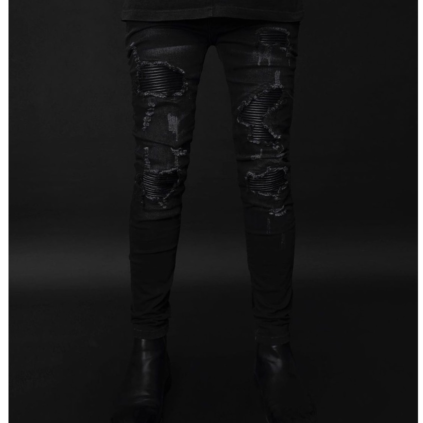 Rucas.co Jeans Pants Bottom Season 7/8/9 [Bawahan]-Black Caviar Panjang