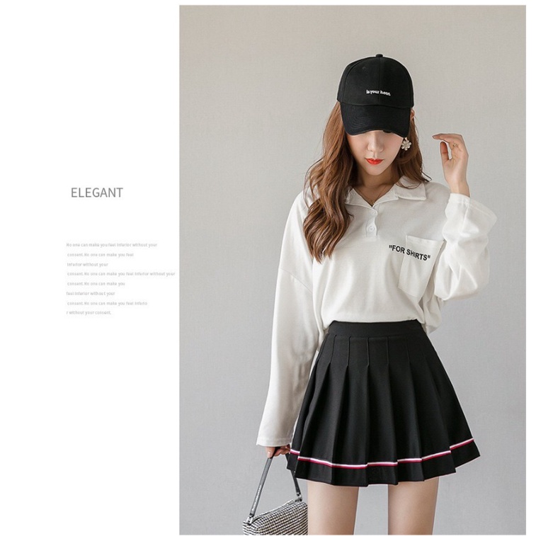 【Blossom】Korean Pleated Tennis Skirt / Rok Lipit  Lisa Blackpink 2130