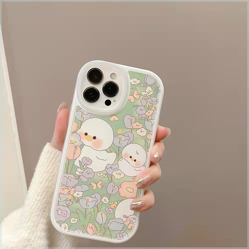 Soft Case TPU Motif Bebek 13pro 13prm Untuk iPhone 11 7Plus 8Plus Xr XS 13 12pro Max