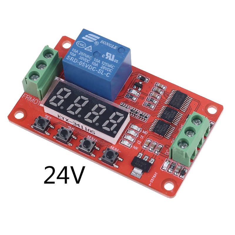 Btsg FRM01 Untuk Dc5 /12/24V 1channel Modul Relay Multifungsi Loop Delay Timer Swit