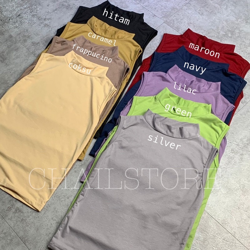 Manset Buntung Wanita kaos tanpa lengan / dalaman lekbong / Inner muslimah / mangset tanpa tangan