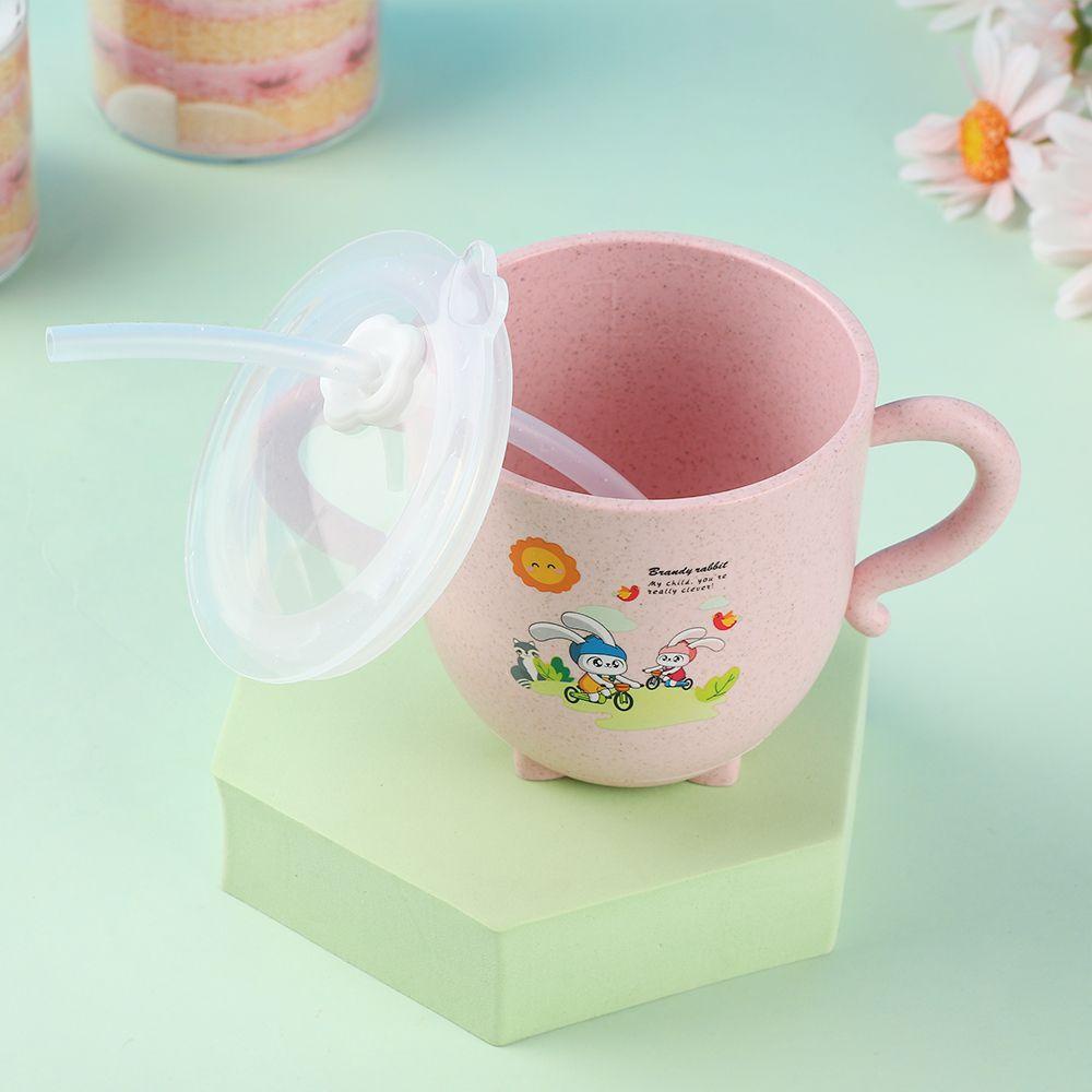 Solighter Straw Cup Lucu Anti Bocor Botol Minum Anak Balita Bayi