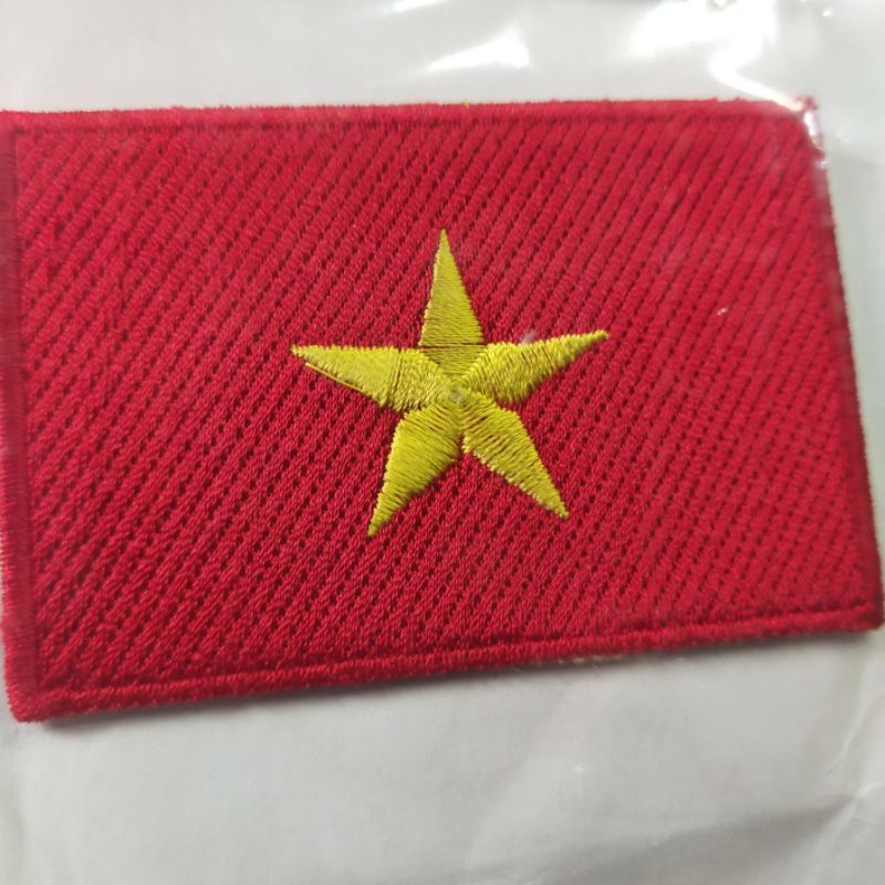 emblem bordir patch bendera vietnam