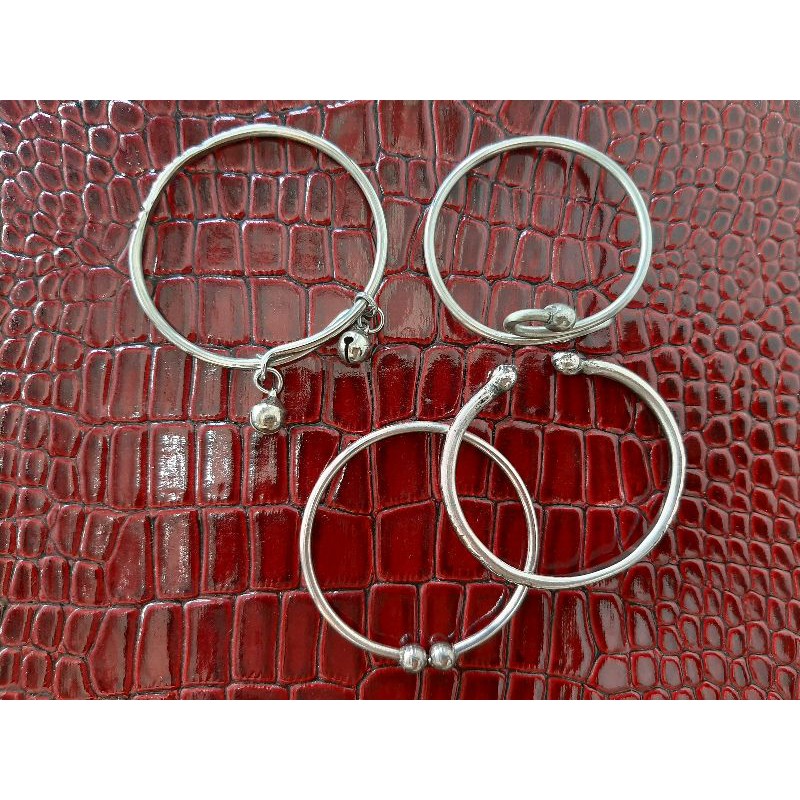 Gelang Bayi Besi Putih Asli