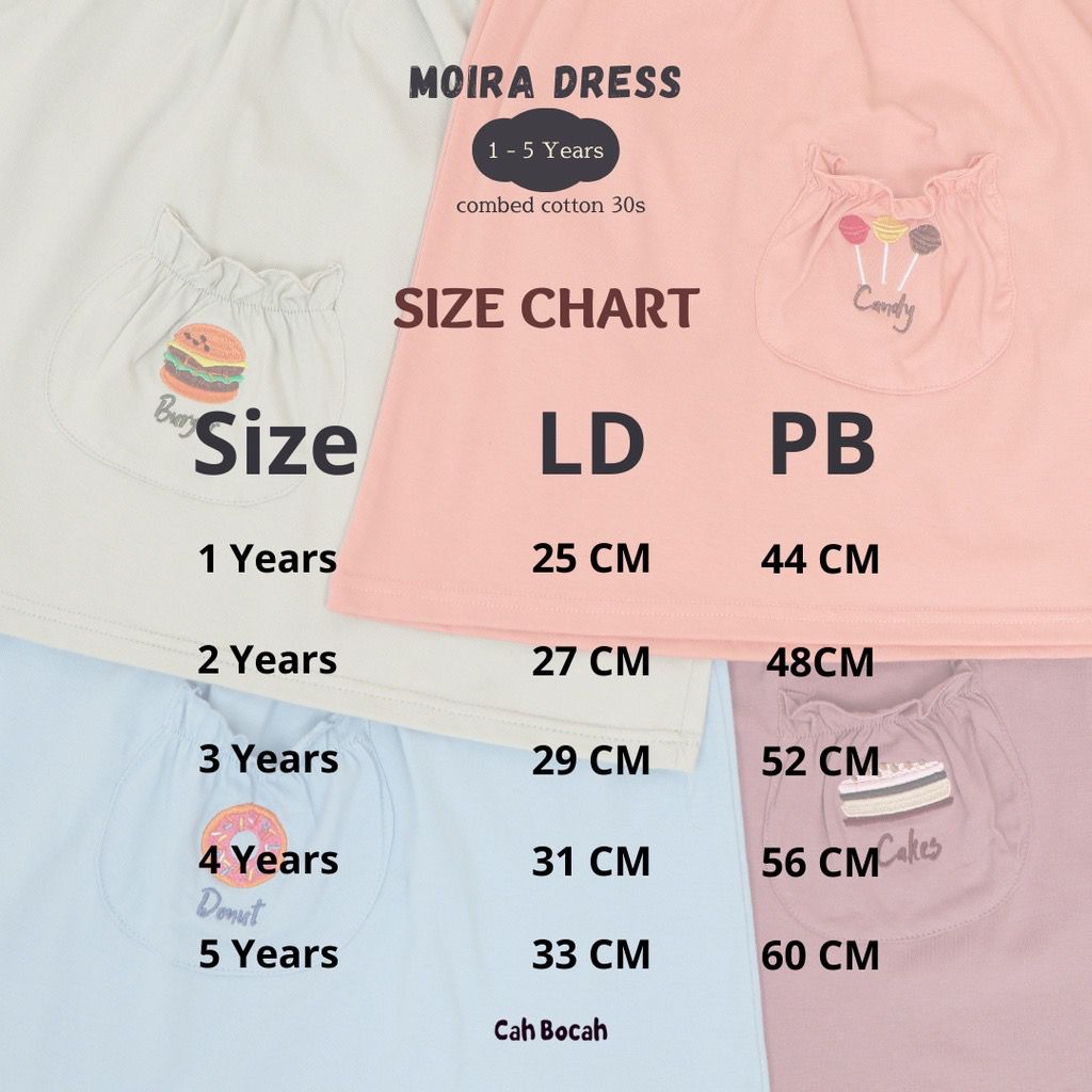 Cah Bocah Moira Dress / Baju Bordir Anak Perempuan Lucu / Terusan Bayi