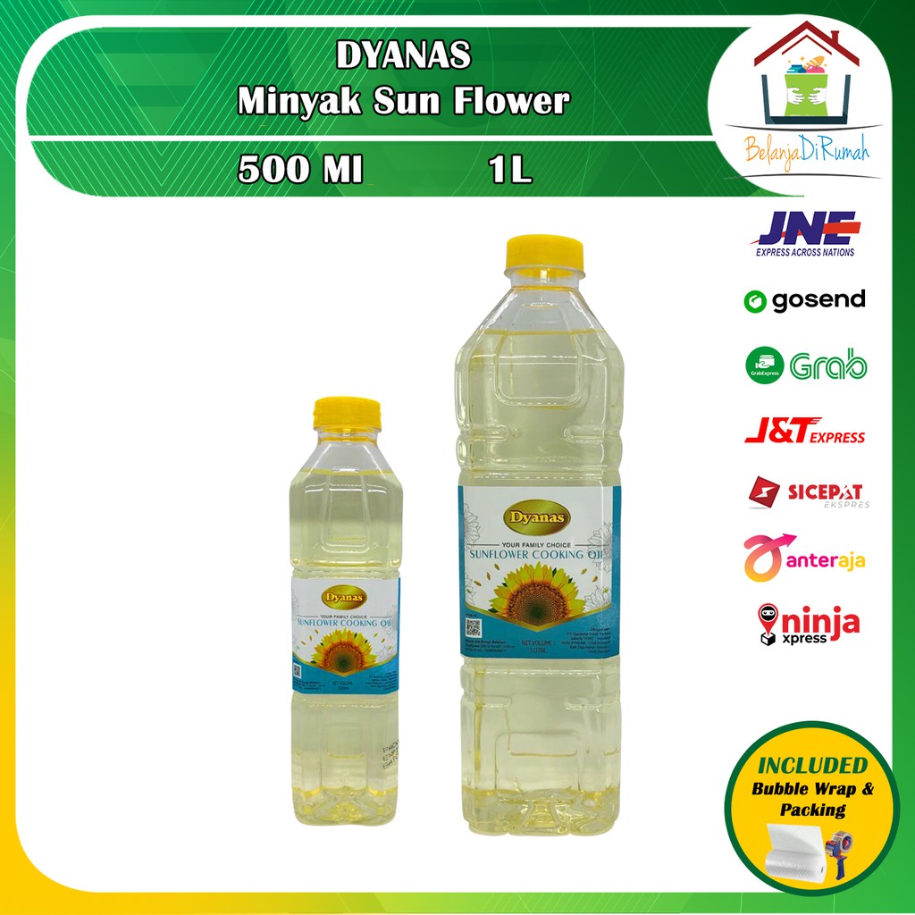 

Minyak Biji Bunga Matahari Dyanas 500ML dan 1L