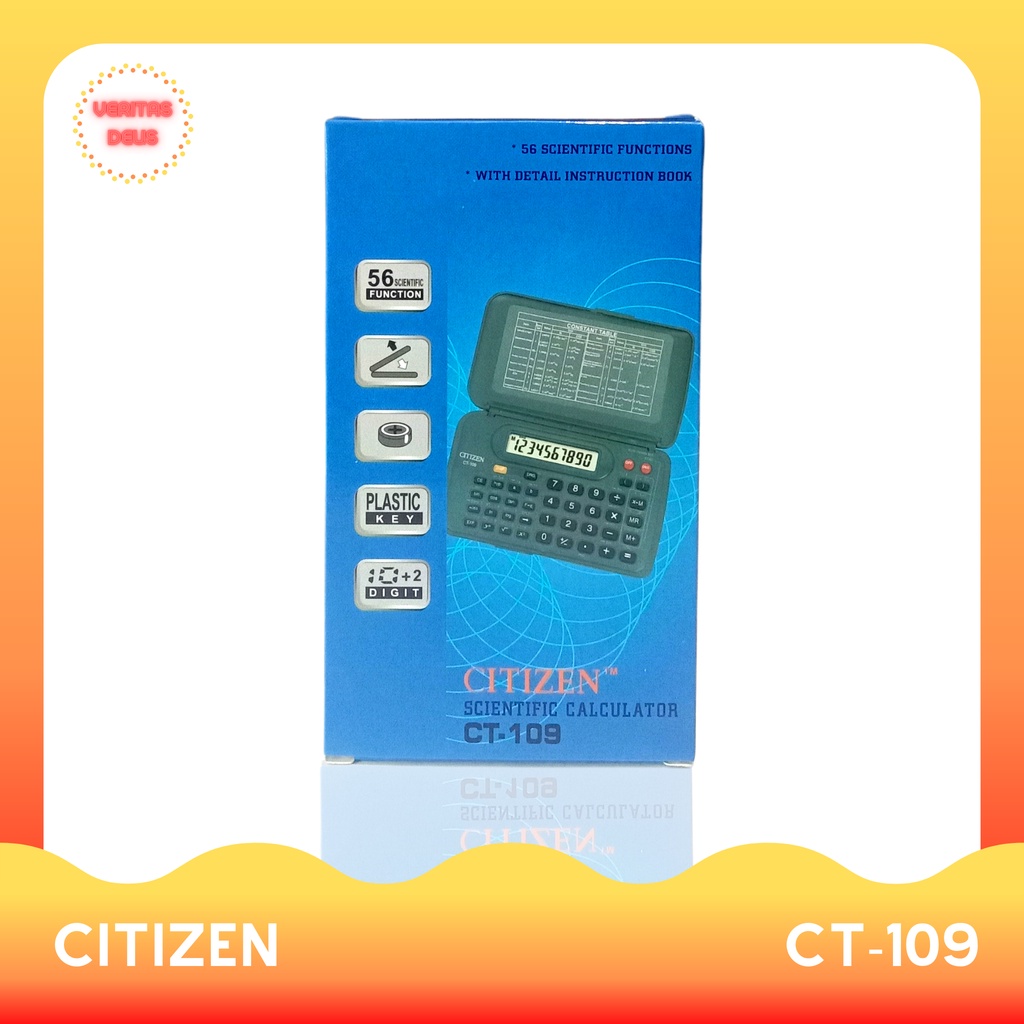

Kalkulator Scientific Citizen CT-109 (Gratis 1 buah baterai cadangan)