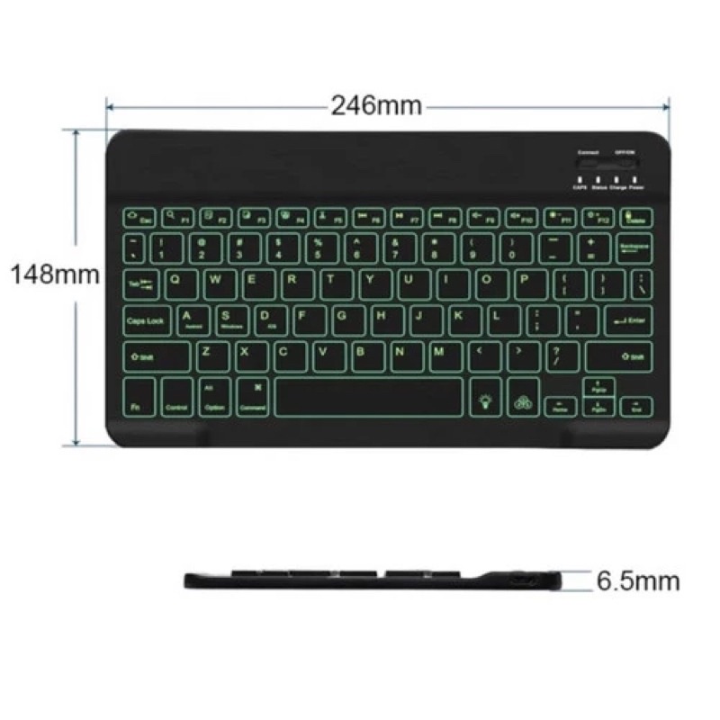 Mini Wireless Bluetooth Keyboard LED Slim Thin hp laptop tablet