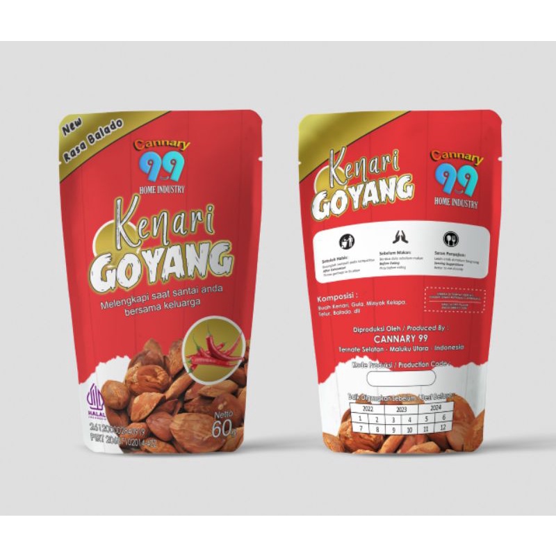 

Kenari Goyang balado