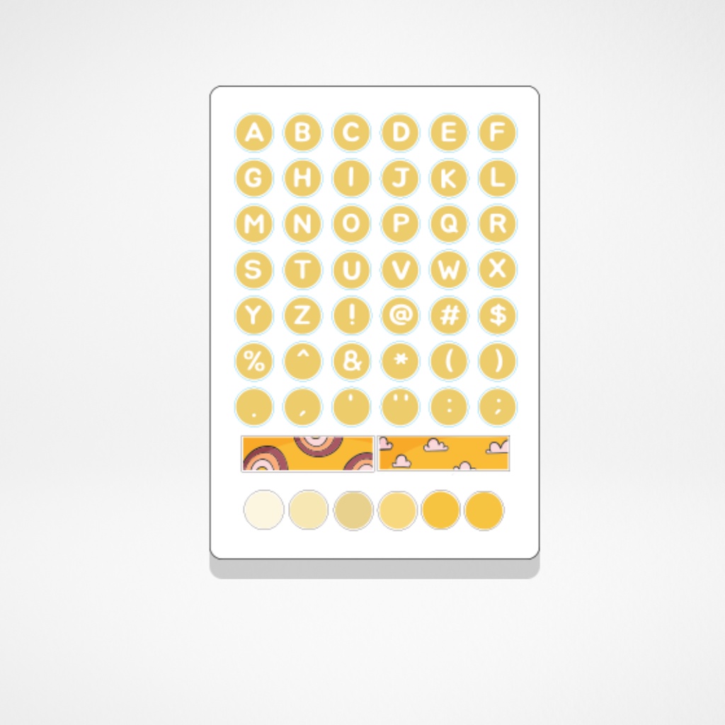 

Sticker Cute Pack Huruf Alpabet 8 For Jounal Planner