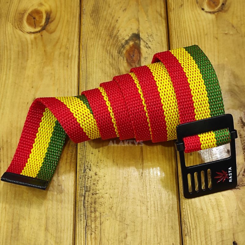 SABUK GESPER RASTA KANVAS BOB MARLEY