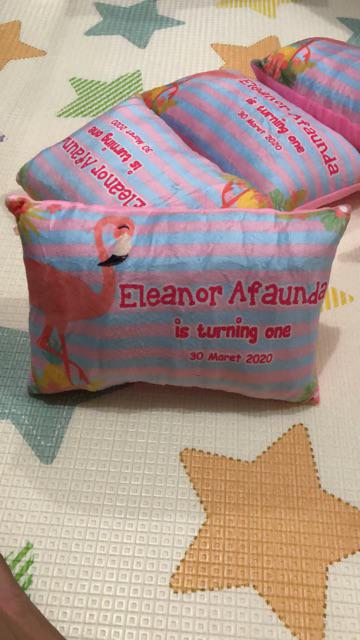 Souvenir Ulang Tahun Bantal Mini 25x35cm