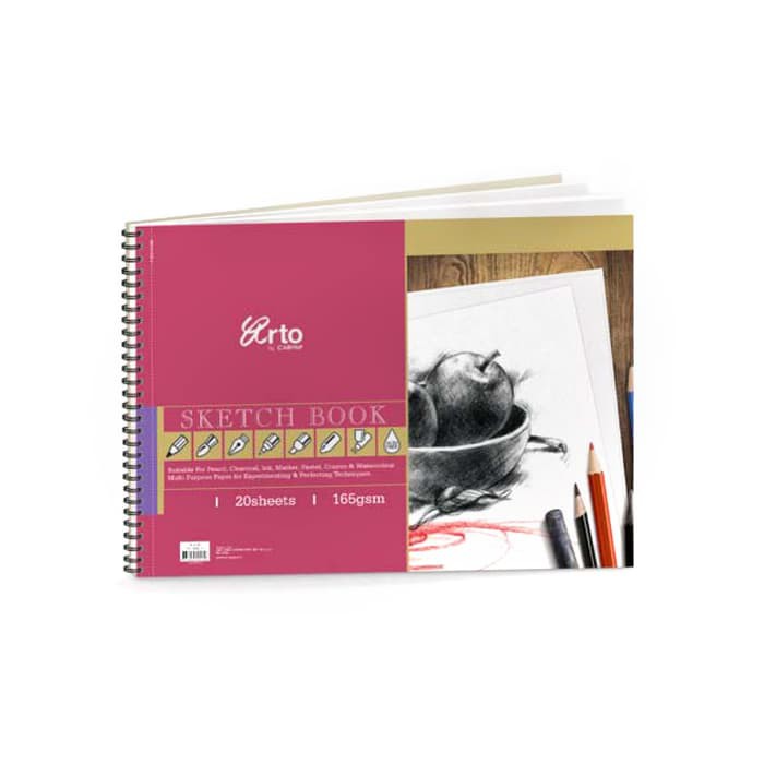 

Papan Tulis Gambar - Lyra Sketch Book - Kiky Sketch Book Arto Wire-O Sketch Book A4 (165 Gsm, 20