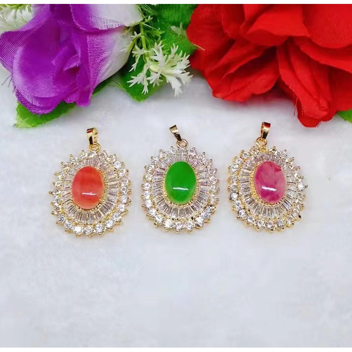 Kalung Xuping Permata Warna Warni Perhiasan Fashion F87-89