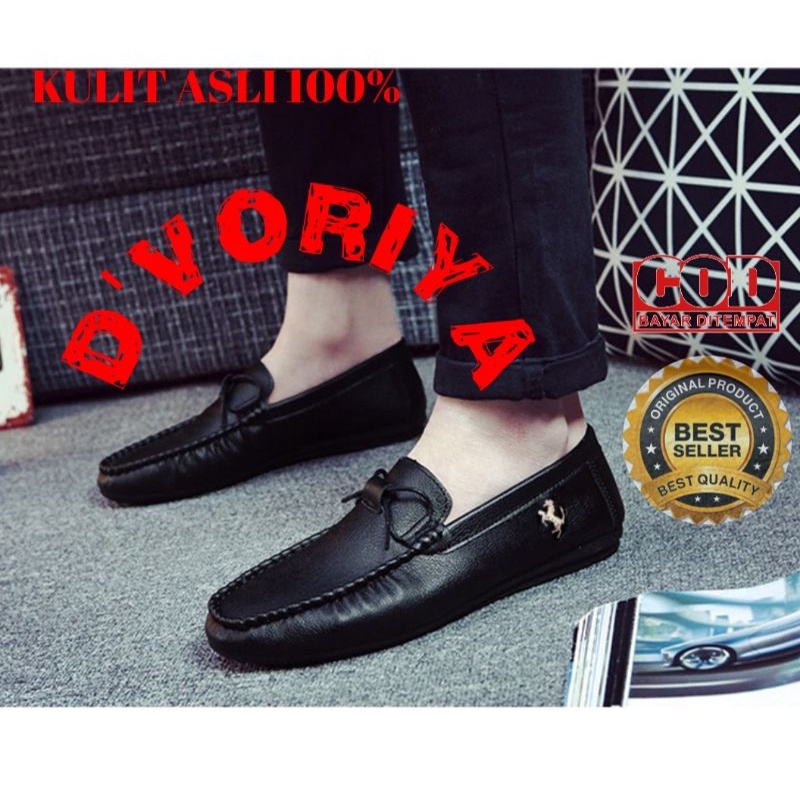 PANTOFEL MURAH CASUAL KULIT ASLI LOAFER FORMAL