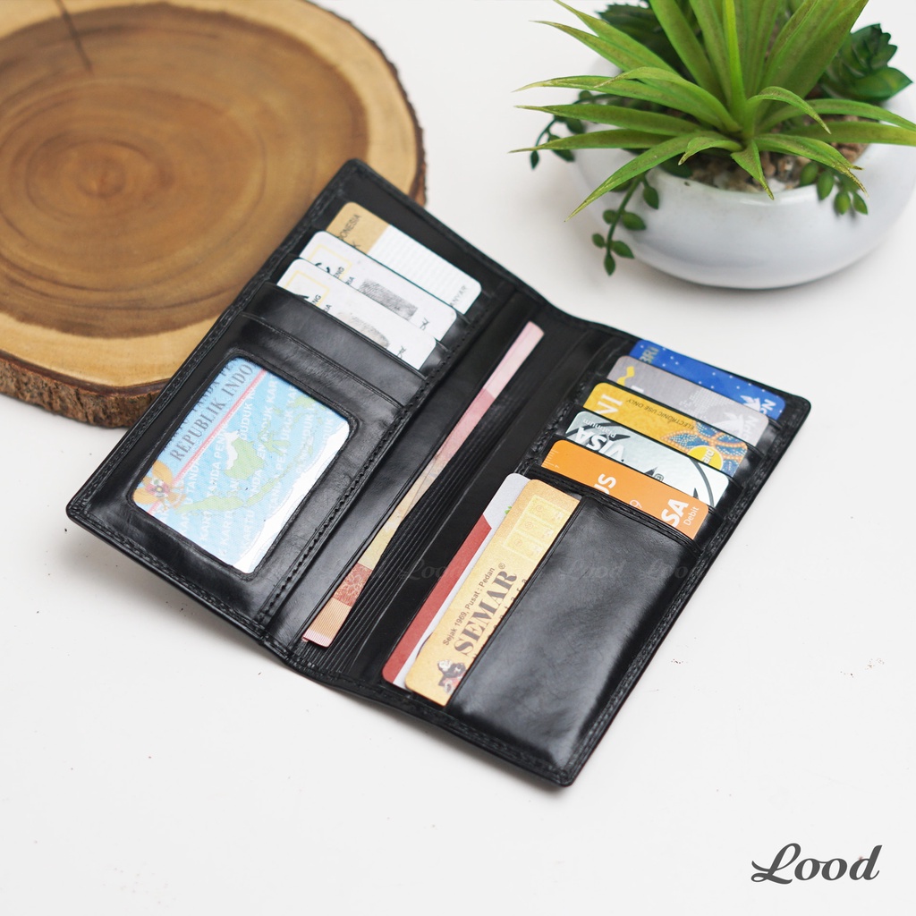 DOMPET PANJANG PRIA WANITA UNISEX KULIT ASLI  ORIGINAL 100% SOWHY LONG WALLET- GRATIS UKIR NAMA