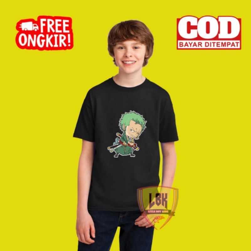 KAOS ANAK ONE PIECE ZORO / BAJU ANAK ONE PIECE ZORO / BAJU KAOS ANAK ONE PIECE ZORO TERBARU