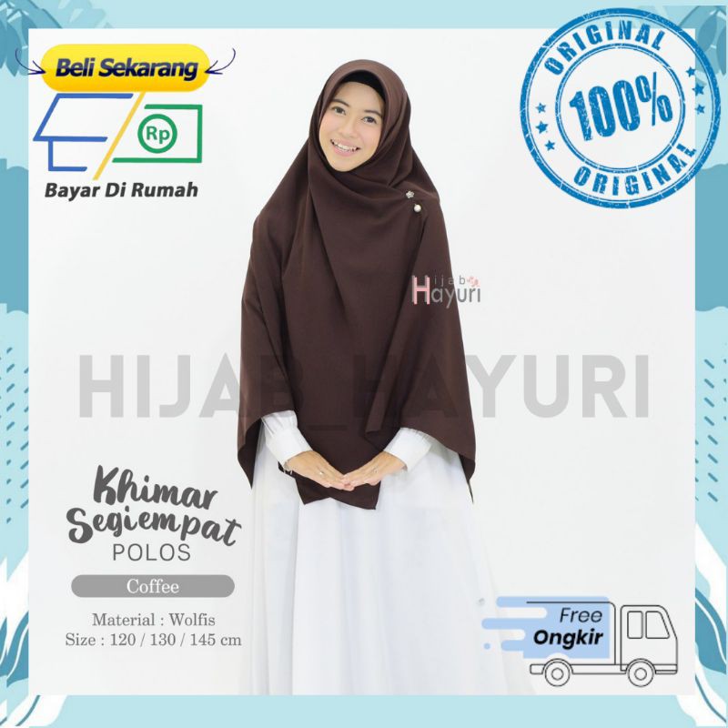 Kerudung Coklat Pramuka / Kerudung Sekolah Pramuka / Kerudung Pramuka