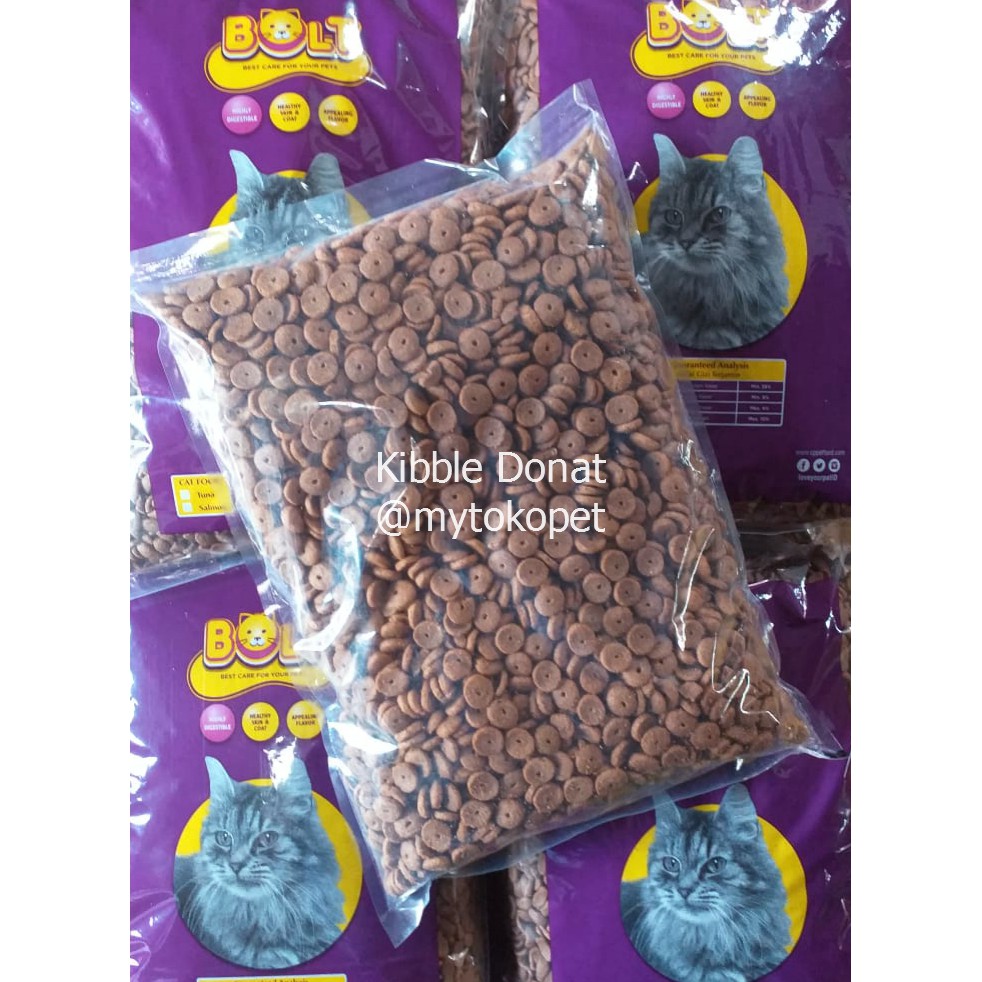 BOLT Makanan Kucing Repack 1kg - netto 1000 gram