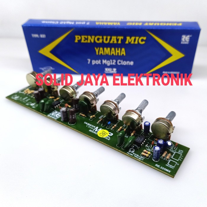 KIT PENGUAT MIC YAMAHA 7 POTENSIO POT MG12 CLONE RANIC 837 ORIGINAL ASLI RANIC