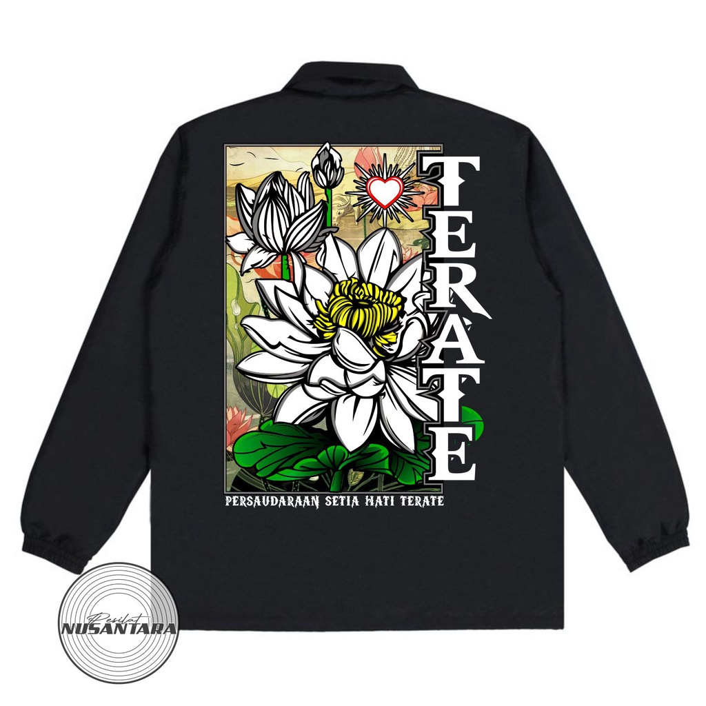 JAKET COACH PSHT | JAKET COACH BUNGA PUTIH | JAKET COACH TERATE