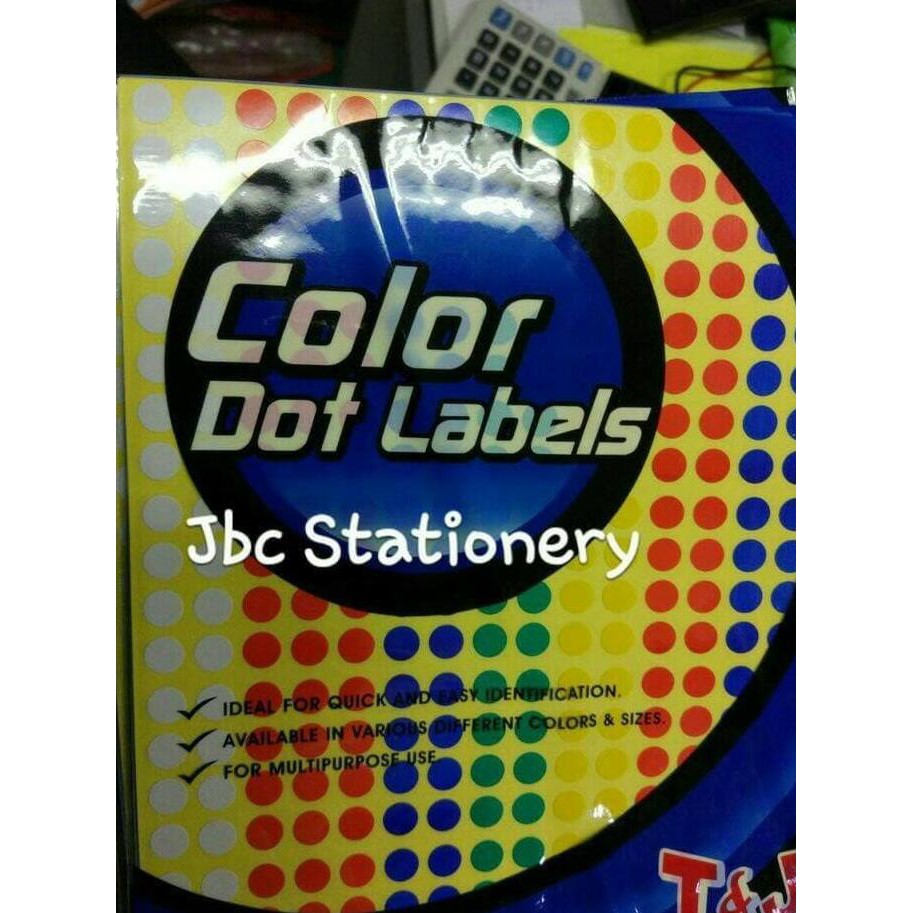 

LABEL T&J STICKER BULAT COLOR DOT NO 97 TOM