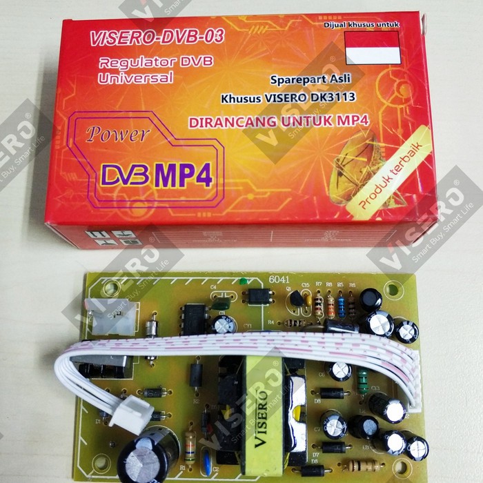 Regulator DVB Universal MP4 Merah Visero (WD-DVB-03)